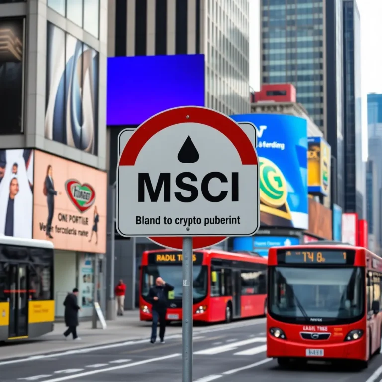 MSCI Index Warning: Crypto Holdings Face Exclusion Risk